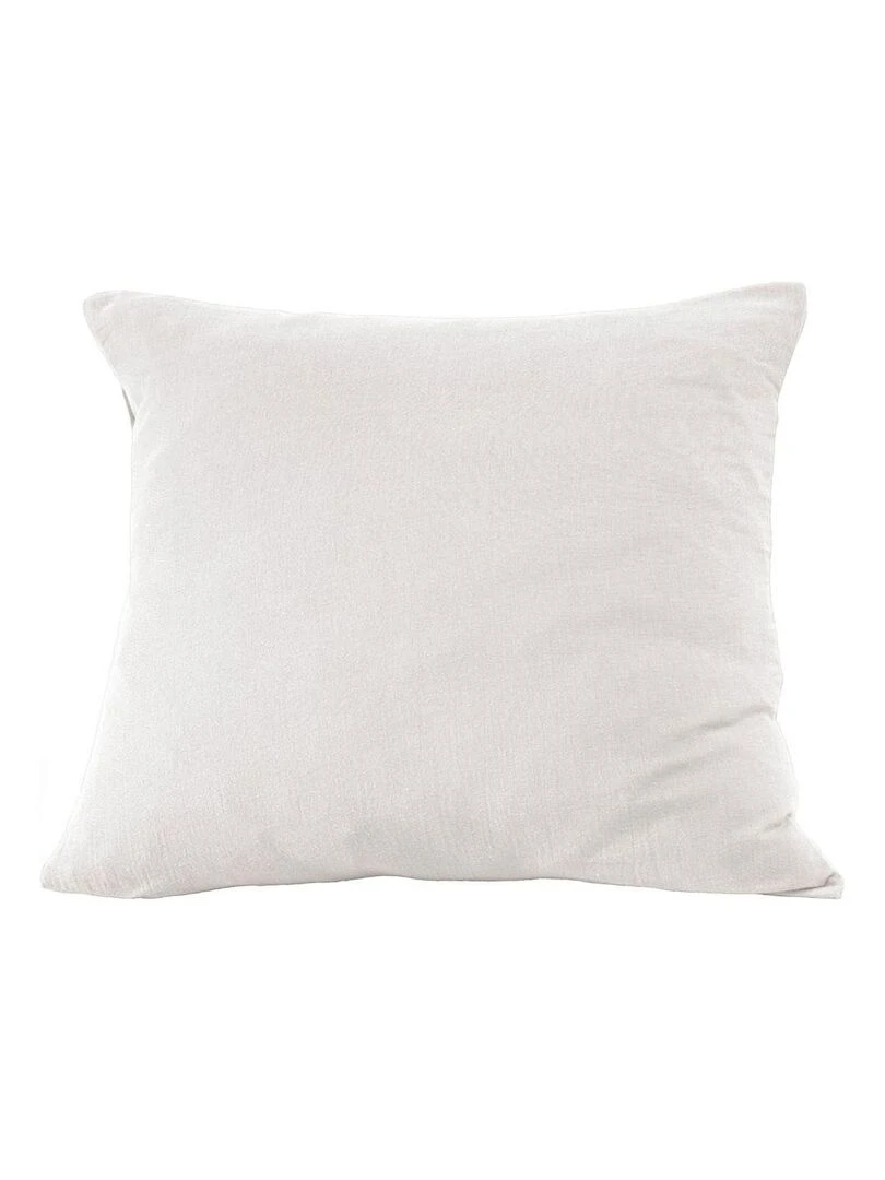 Taie d'oreiller en double Gaze de coton Blanc