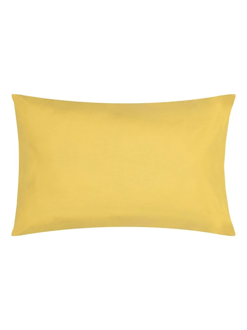 Taie d'oreiller bébé 100% coton Bio 'P'tit Basile' Jaune or