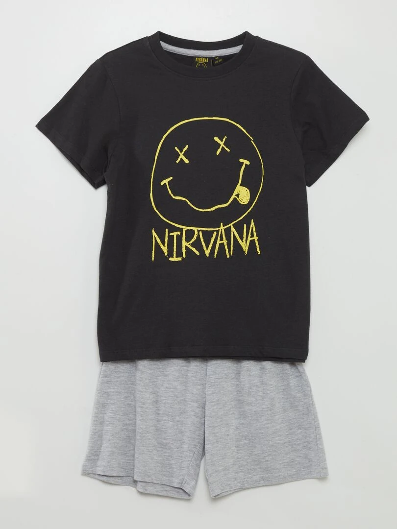 Ensemble pyjama 'Nirvana' 2 pièces Noir
