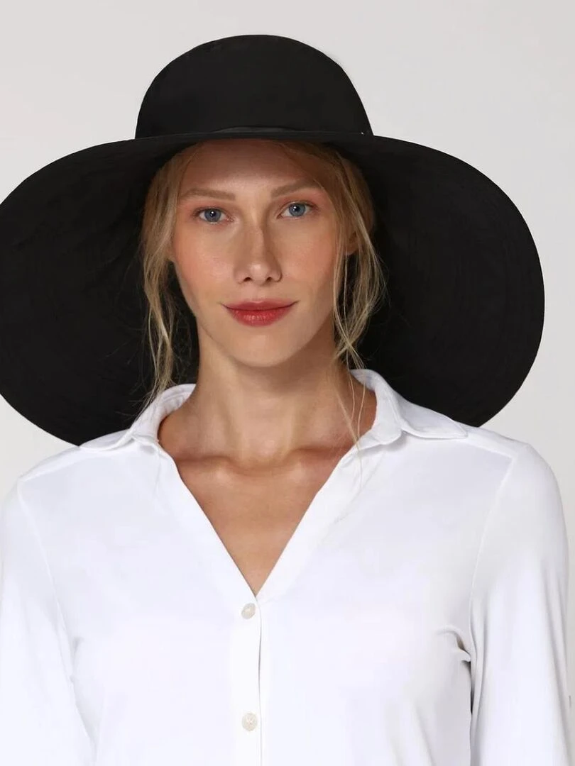 Chapeau souple/capeline Classics UPF 50+ UV Line Noir