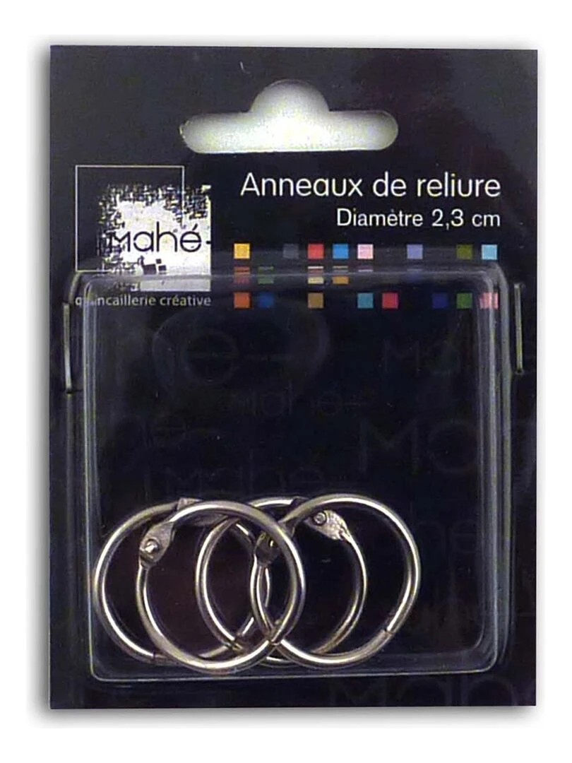 4 Anneaux de reliure Scrapbooking Petit format Argenté
