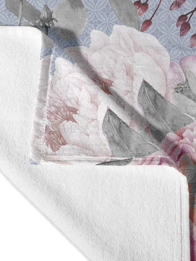 Serviette Soft bouquet "Happyfriday" Blanc