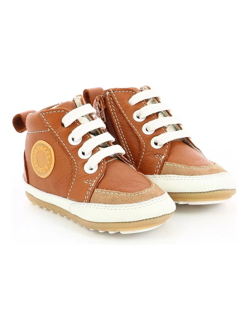 Sneakers hautes Cuir Migo Marron