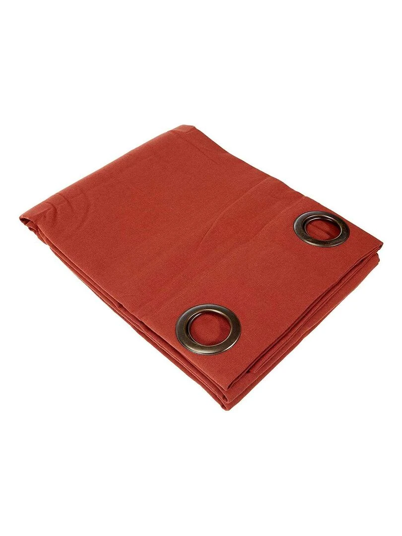 Rideau uni terracotta Orange