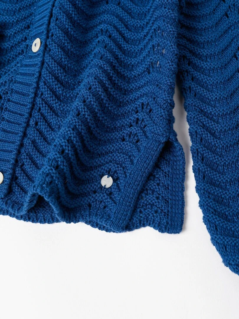 Gilet en Maille pour Fille  ATLANTIC COMPANY   Bleu foncé