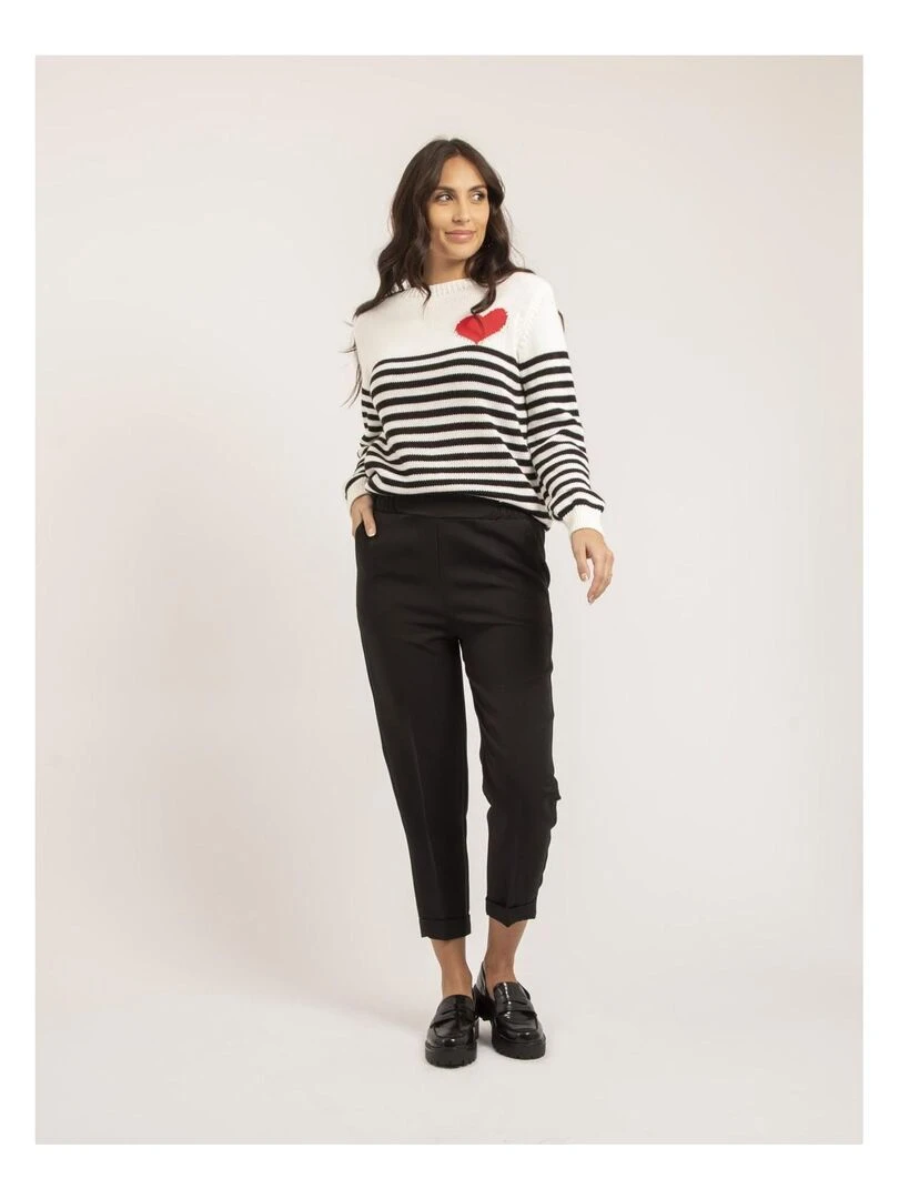 Pantalon droit EMMA   Noir