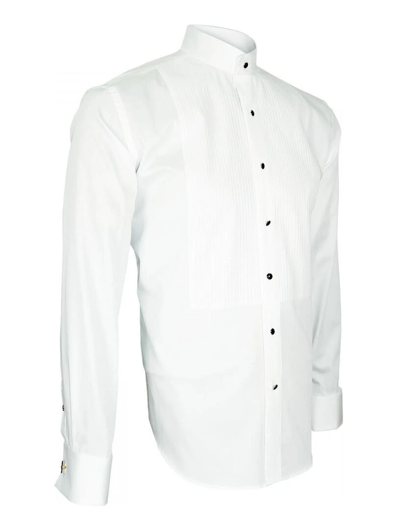 Chemise à plastron OFFICIER   Blanc