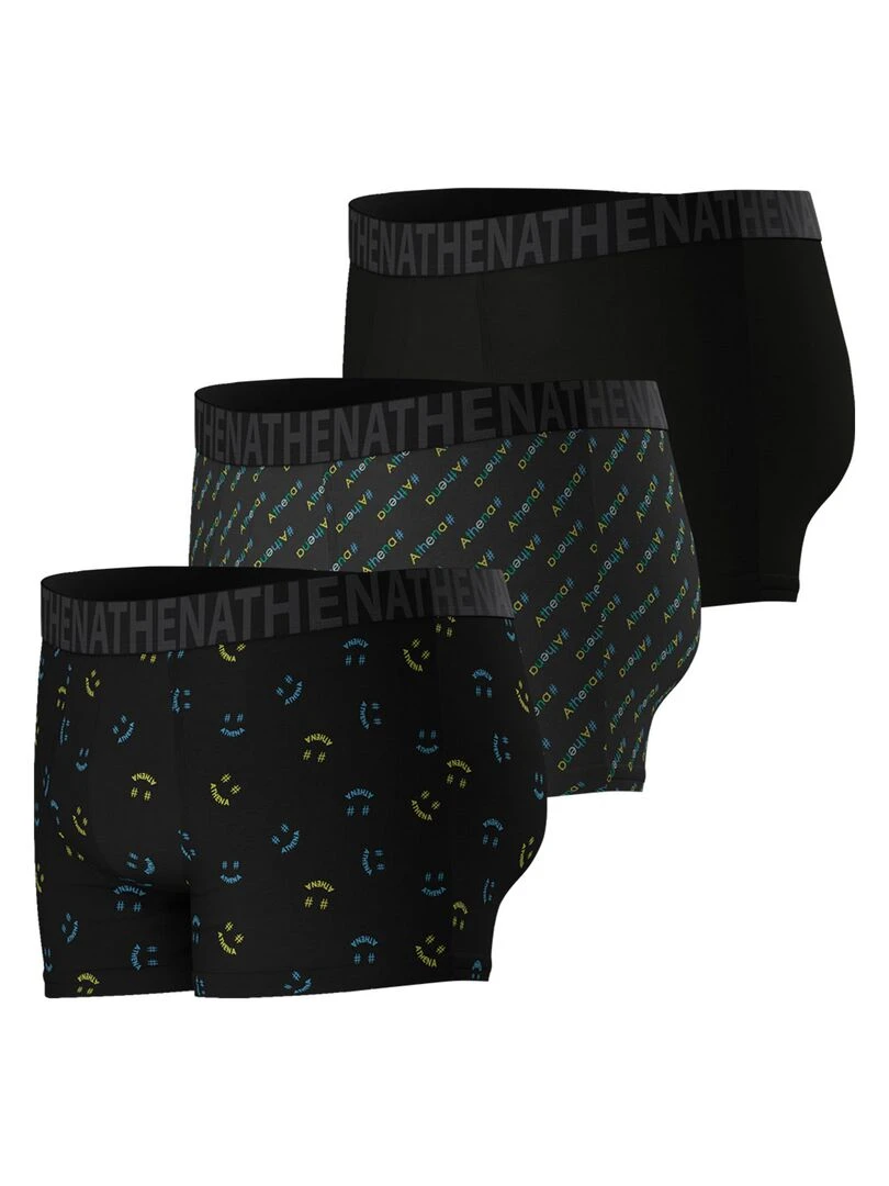 Lot de 3 boxers homme Easy Fun   Kaki