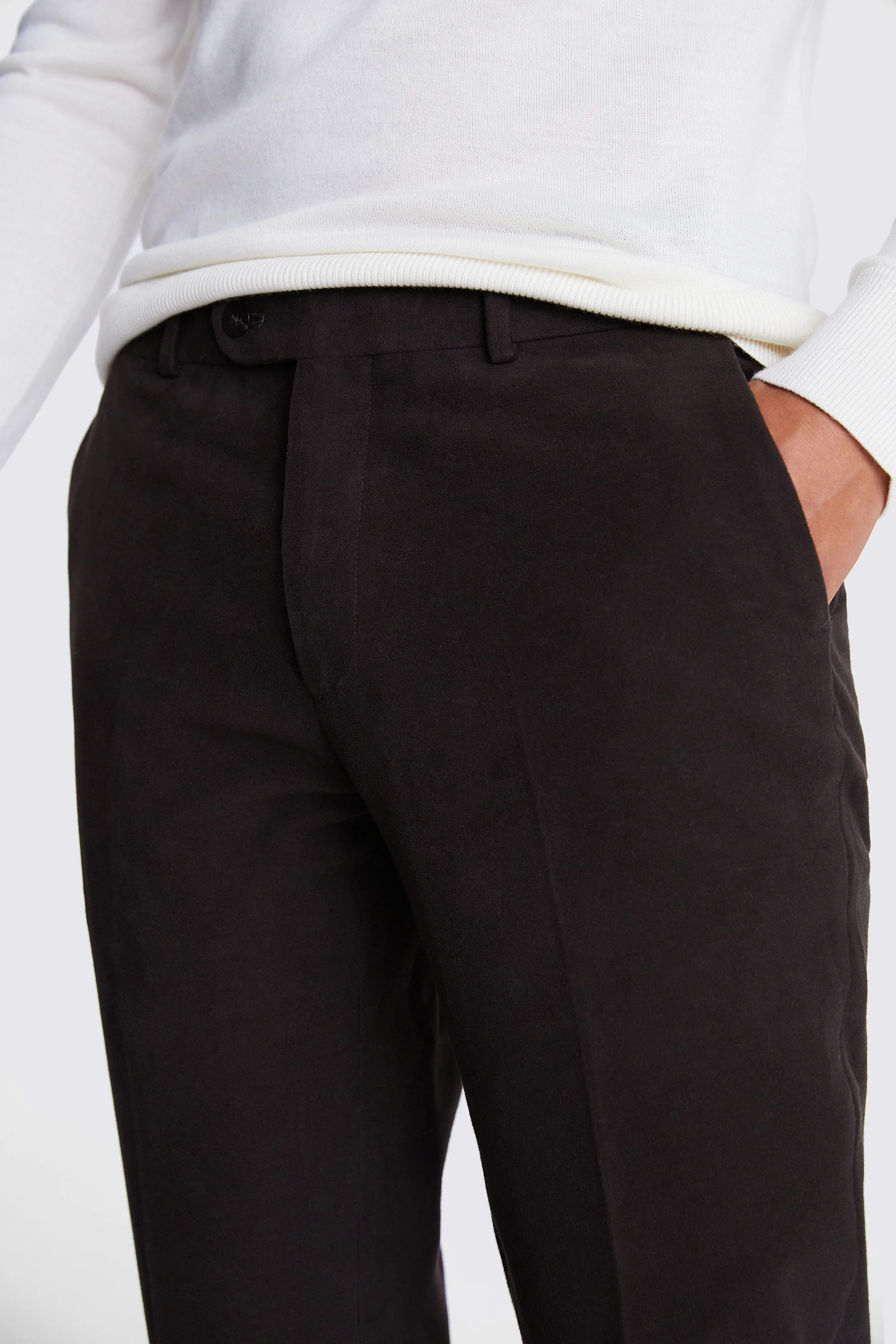 Tailored Fit Navy Trousers    Buy Online at Moss
