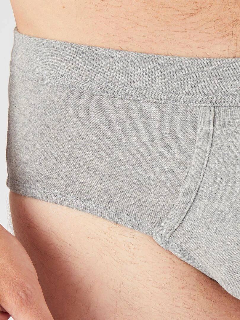 Lot de 3 slips ouverts   Damart   Gris chiné