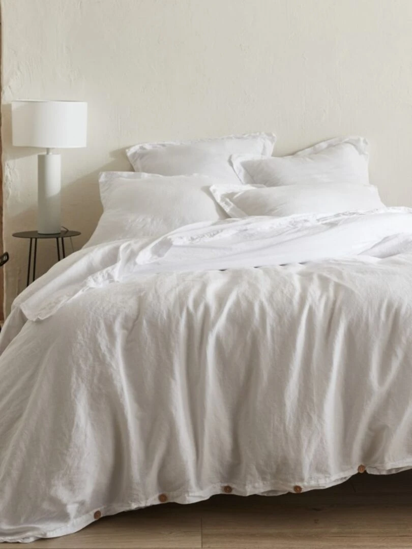 ORGANIC HOUSSE DE COUETTE 50% CHANVRE 50% COTON Blanc
