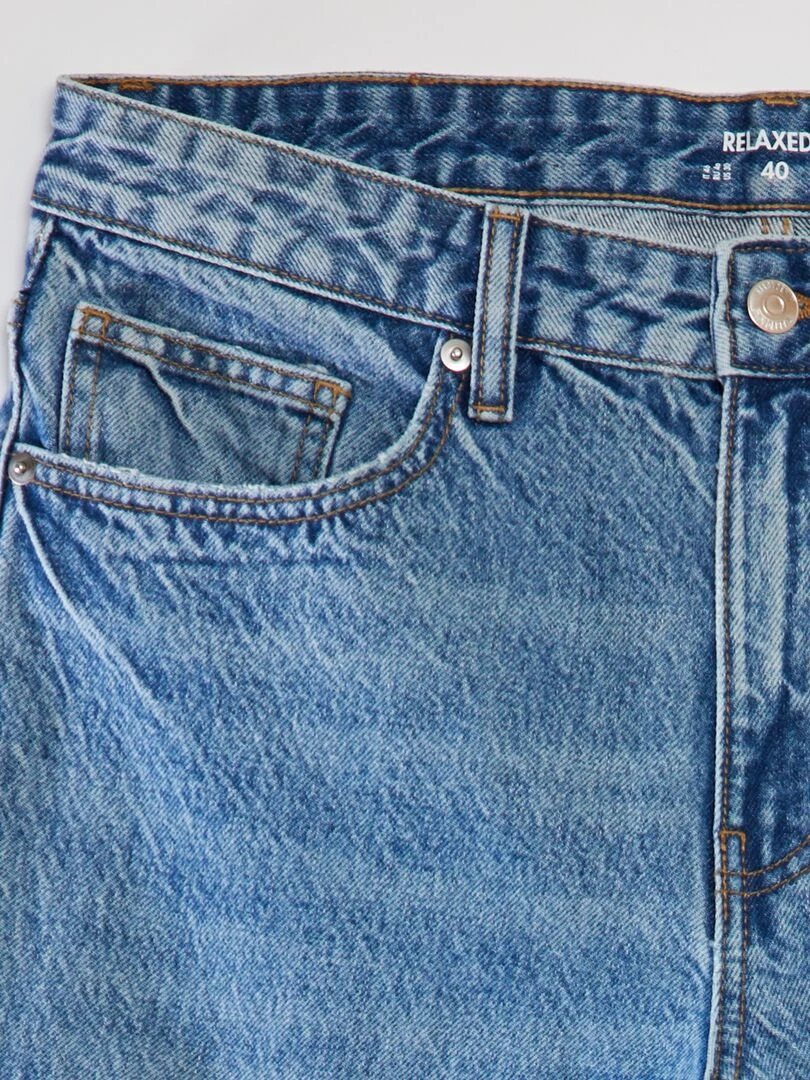 Jean relaxed fit destroy   Stone