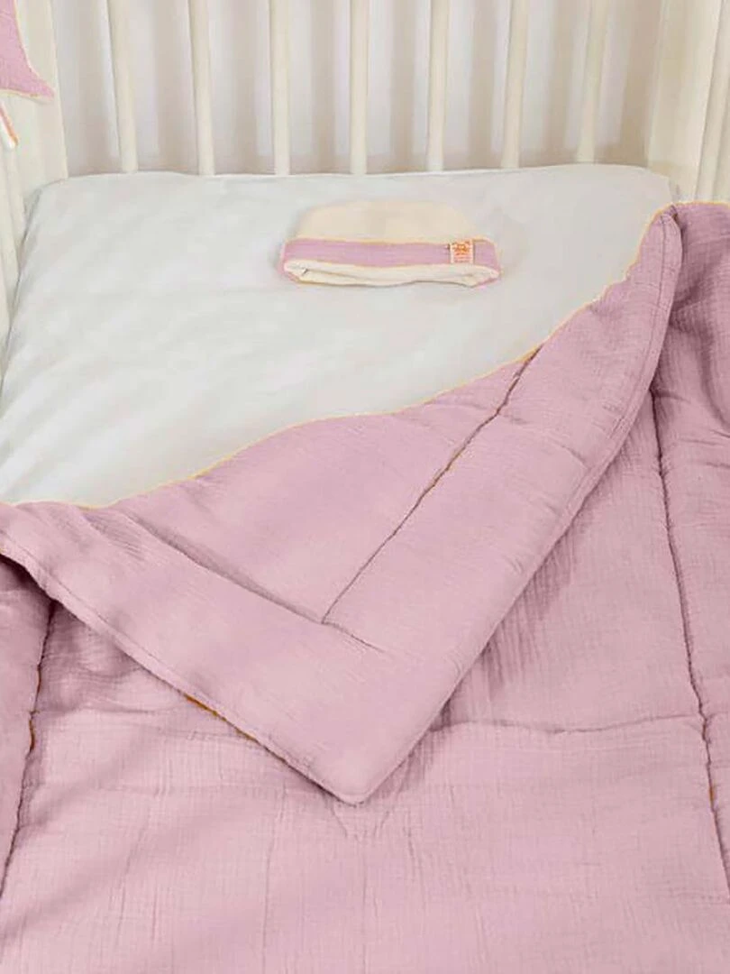 Edredon en Coton Bio Rose Rose