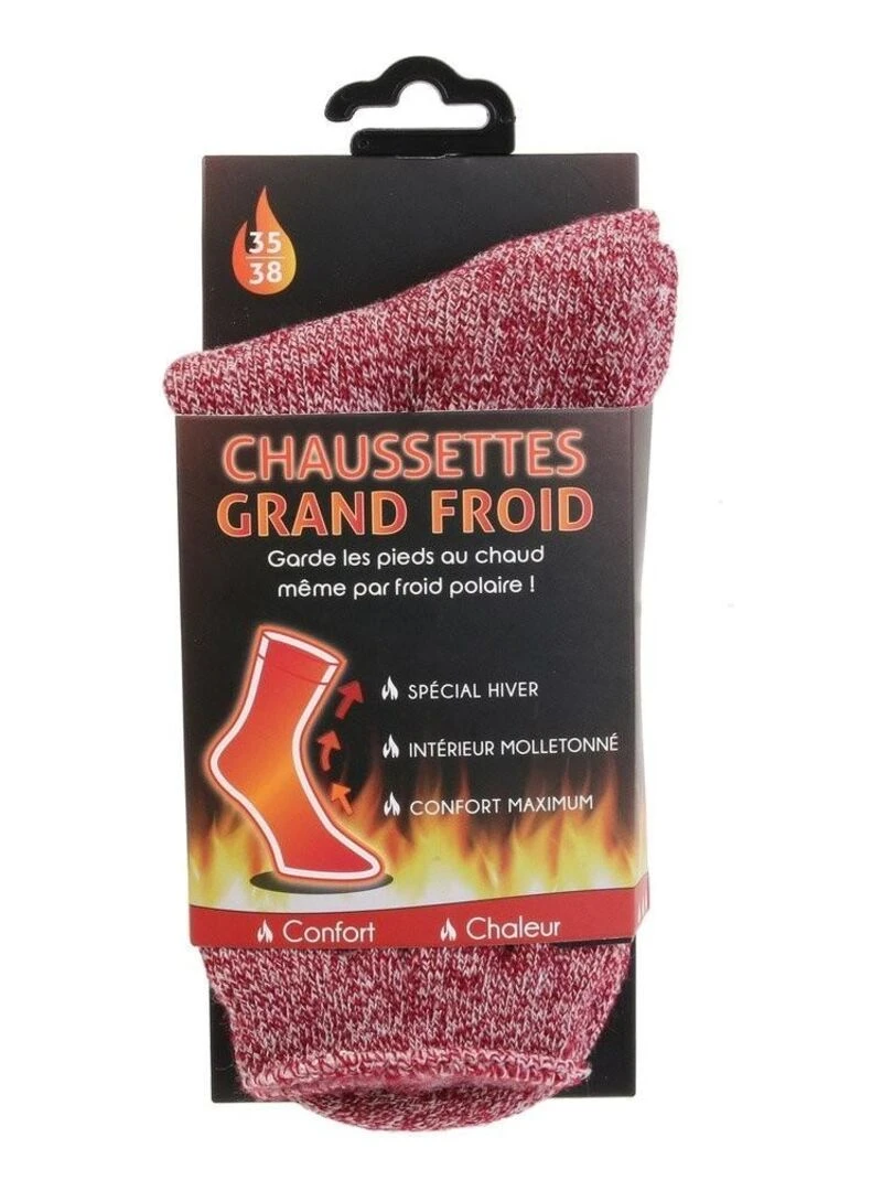 Chaussettes Mega Thermo mixte hiver gris 43/46 Gris