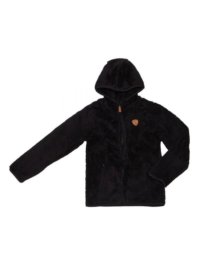 Blouson polaire fille GALANE PEAK MOUNTAIN Noir Noir