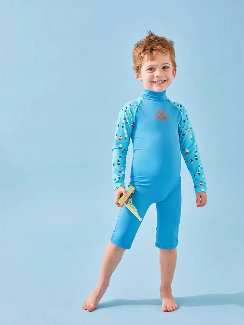 Combi UV à imprimés Archimède Bleu