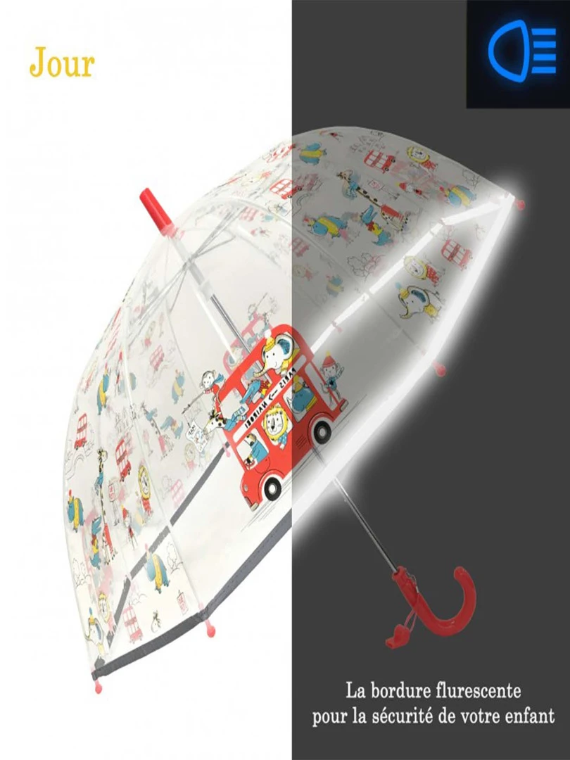 Parapluie Enfant Transparent Animaux N/A