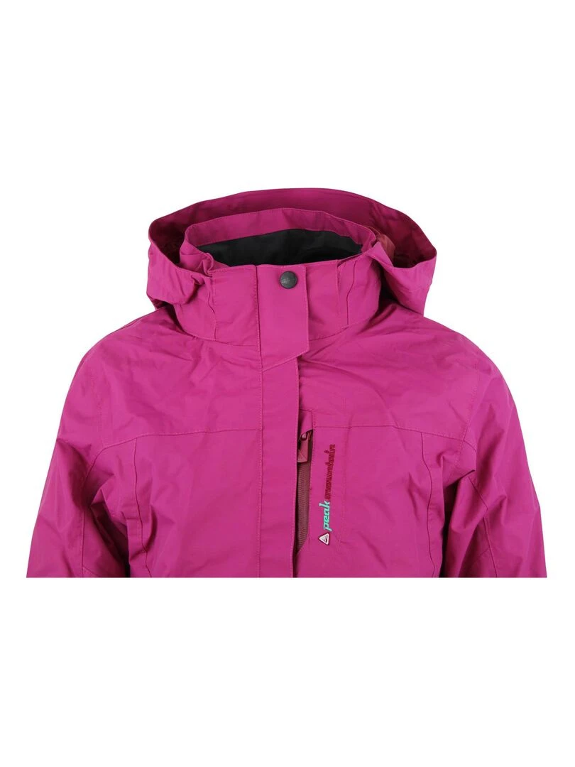 Blouson de ski fille 3 en 1 fille FACIONO   PEAK MOUNTAIN   Rose fushia