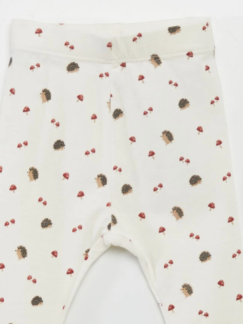 Legging long fantaisie Blanc heri