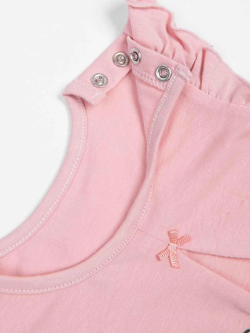 Ensemble t shirt et pantalon bébé   CLAIRE   Rose