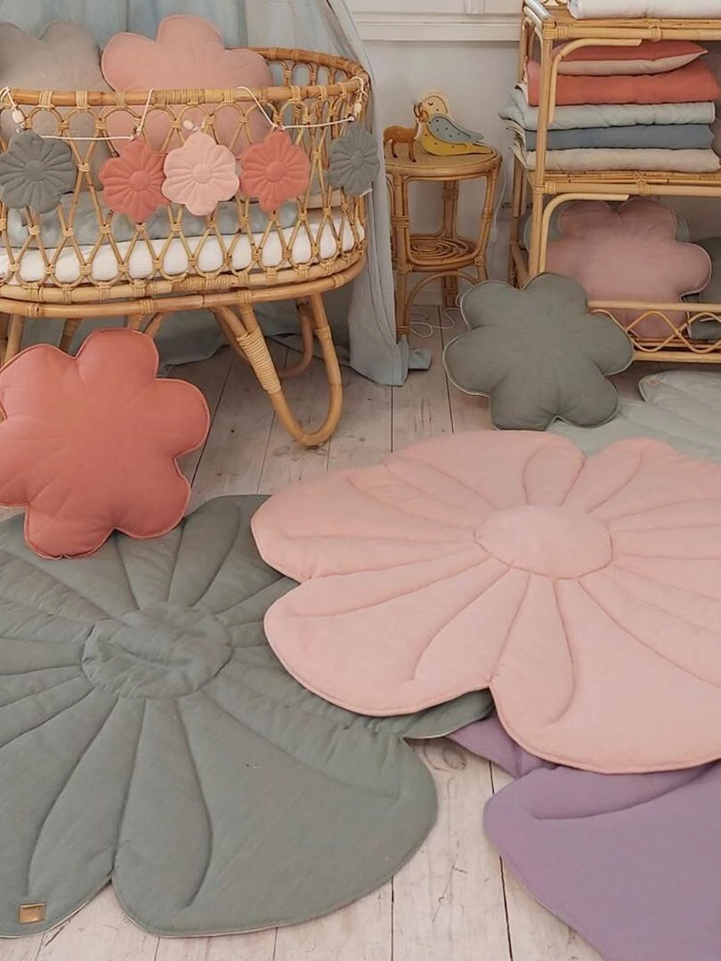 Tapis d'éveil fleur Bloom Rose clair Rose clair