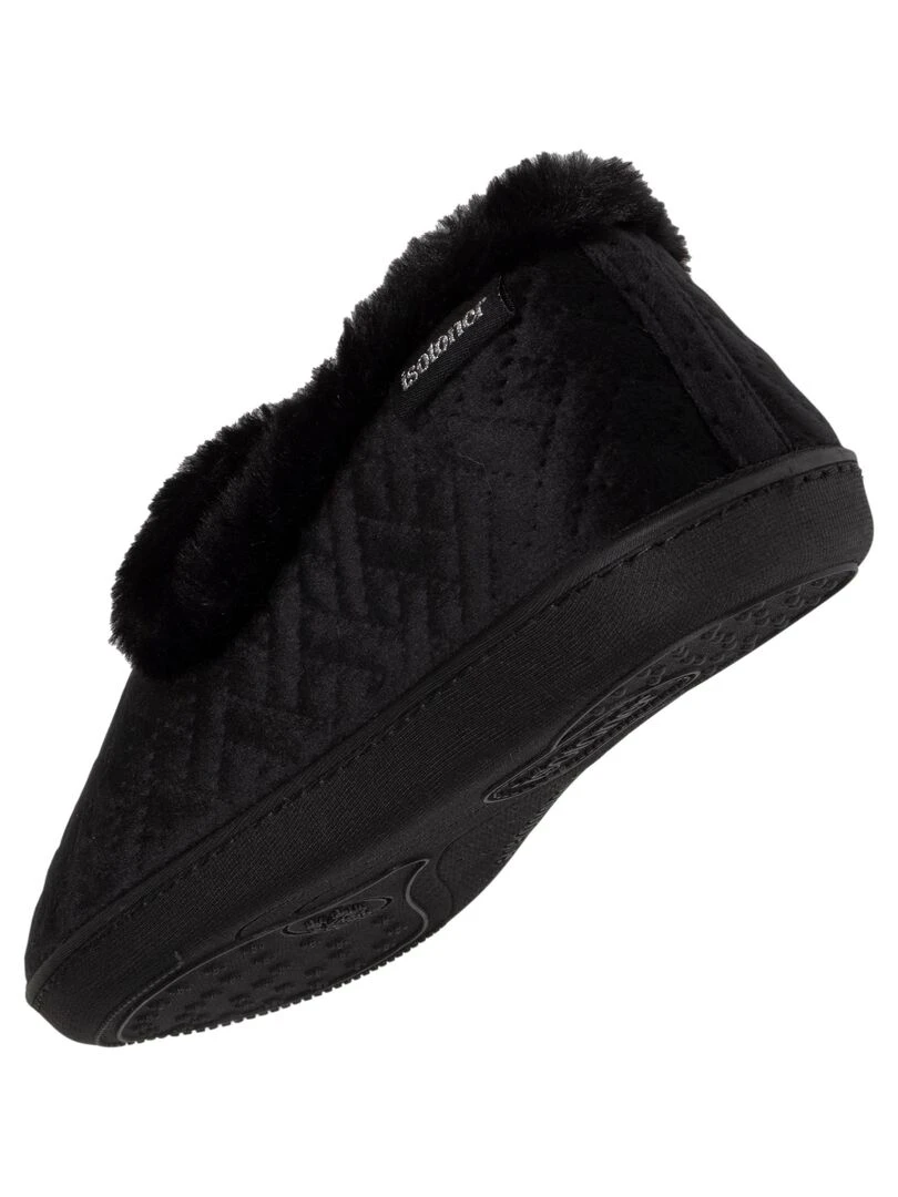 Chaussons charentaises recyclées Femme Noir   Noir