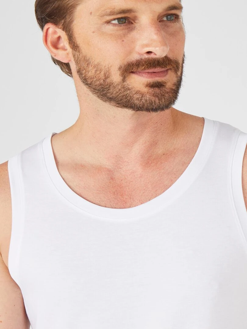 Débardeur maille jersey Climatyl Damart Blanc