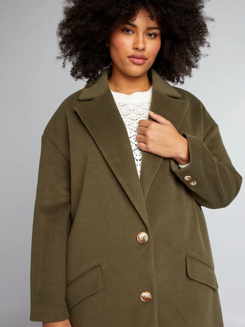 Manteau long   Kaki