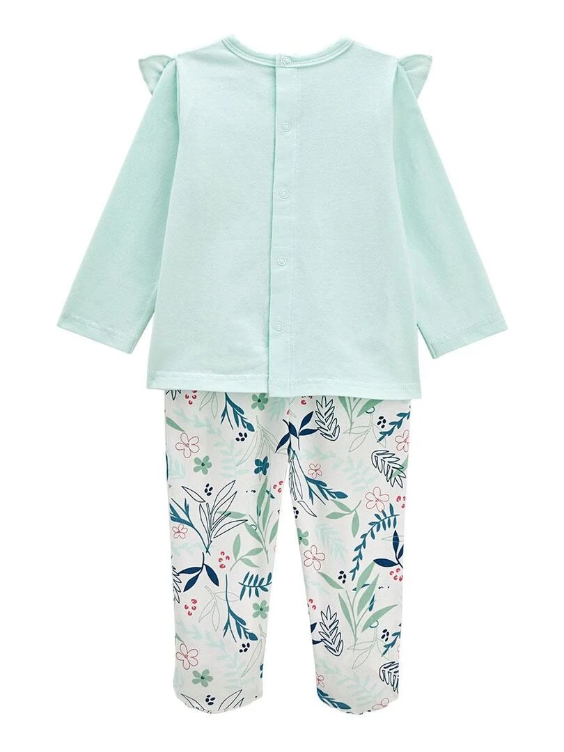 Pyjama bébé 2 pièces Dahlia Bleu