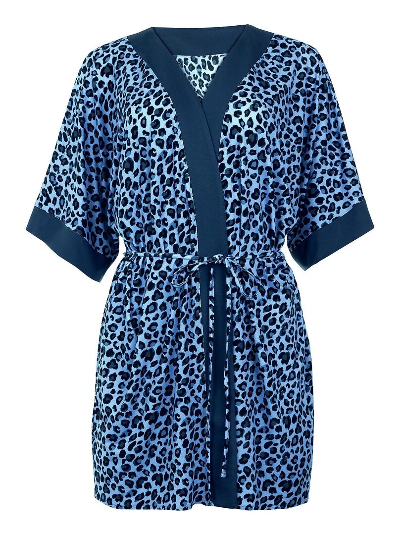 Caftan de plage ouvert Veracruz   Bleu