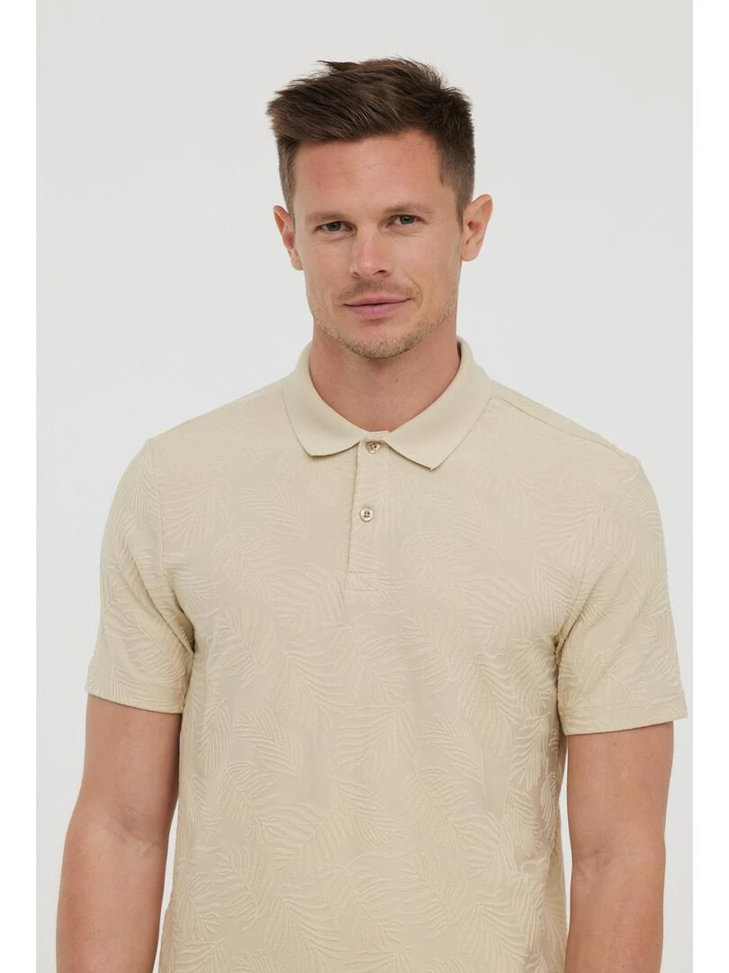 Lee Cooper   Polo manches courtes coton regular BOPA MC   Beige