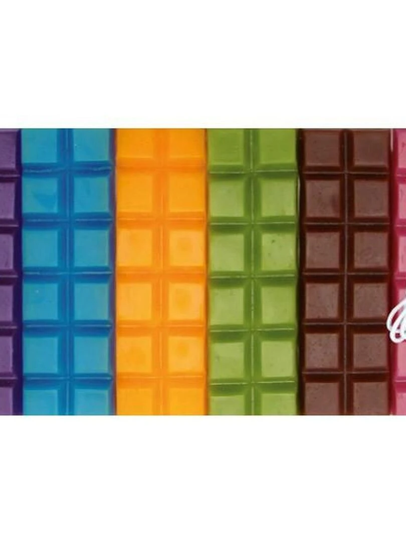 Cire à bougie 6 couleurs vives 480 g + mèche Multicolore