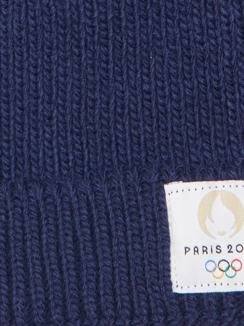 Bonnet en maille Paris 2024 Bleu