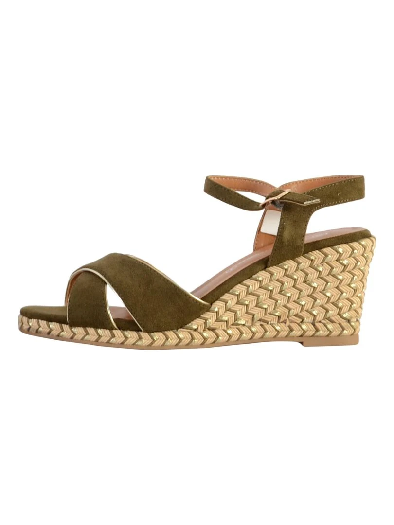 Sandales Compensée The Divine Factory* Vert