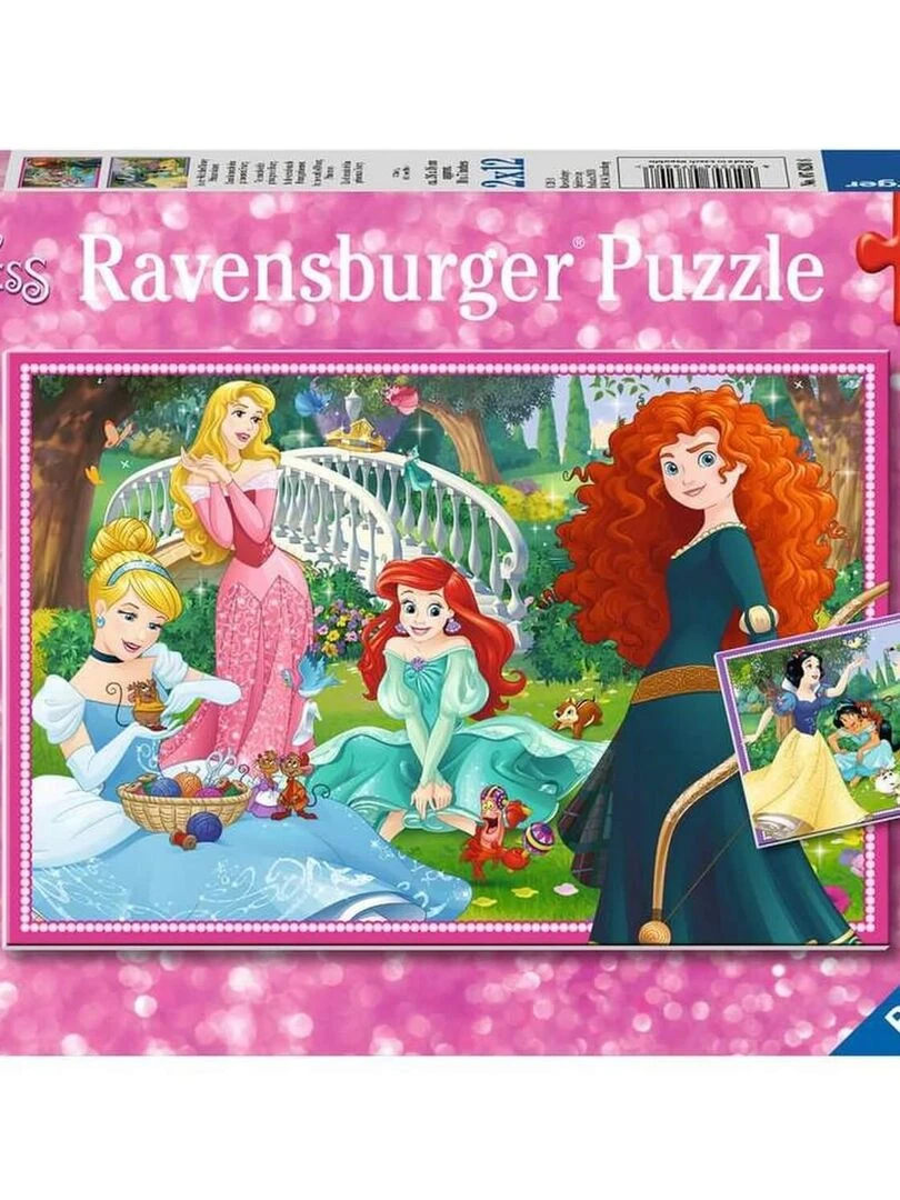 Puzzles 2 x 12 pièces : Dans le monde des princesses   N/A