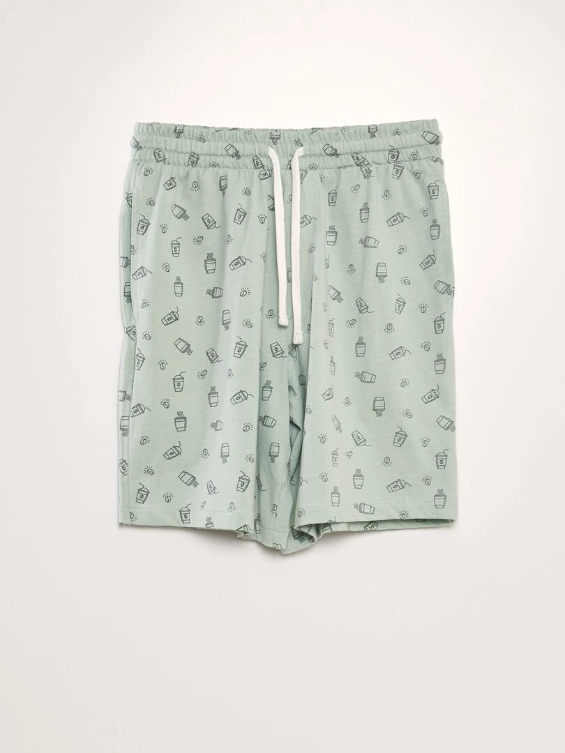 Lot de 2 shorts en jersey Vert