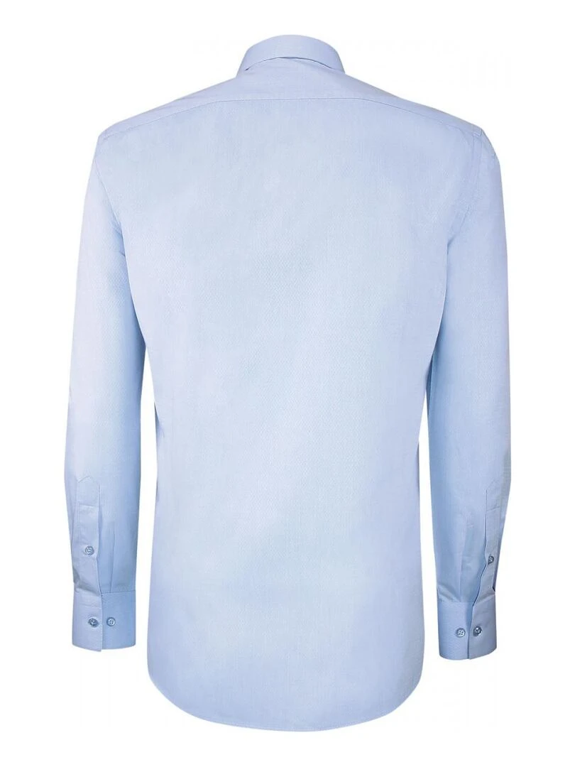 Chemise cérémonie tissu armuré CEREMONY   Bleu