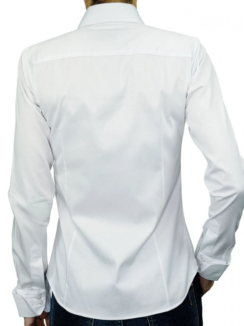 Chemise col italien LINCOLN Blanc