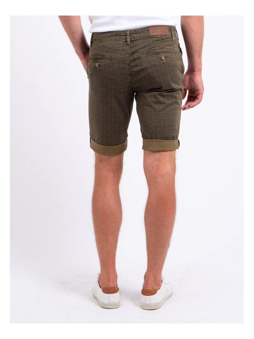 Bermuda chino motifs BOLSOU Kaki