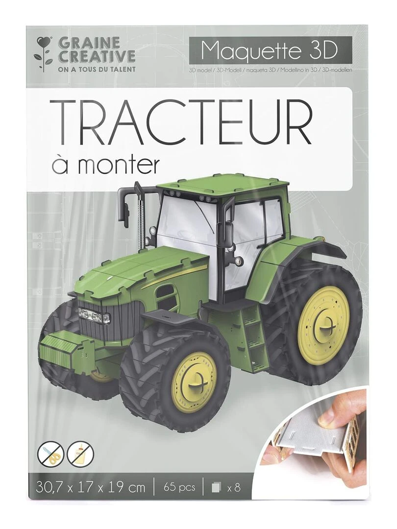 Maquette à construire tracteur   N/A