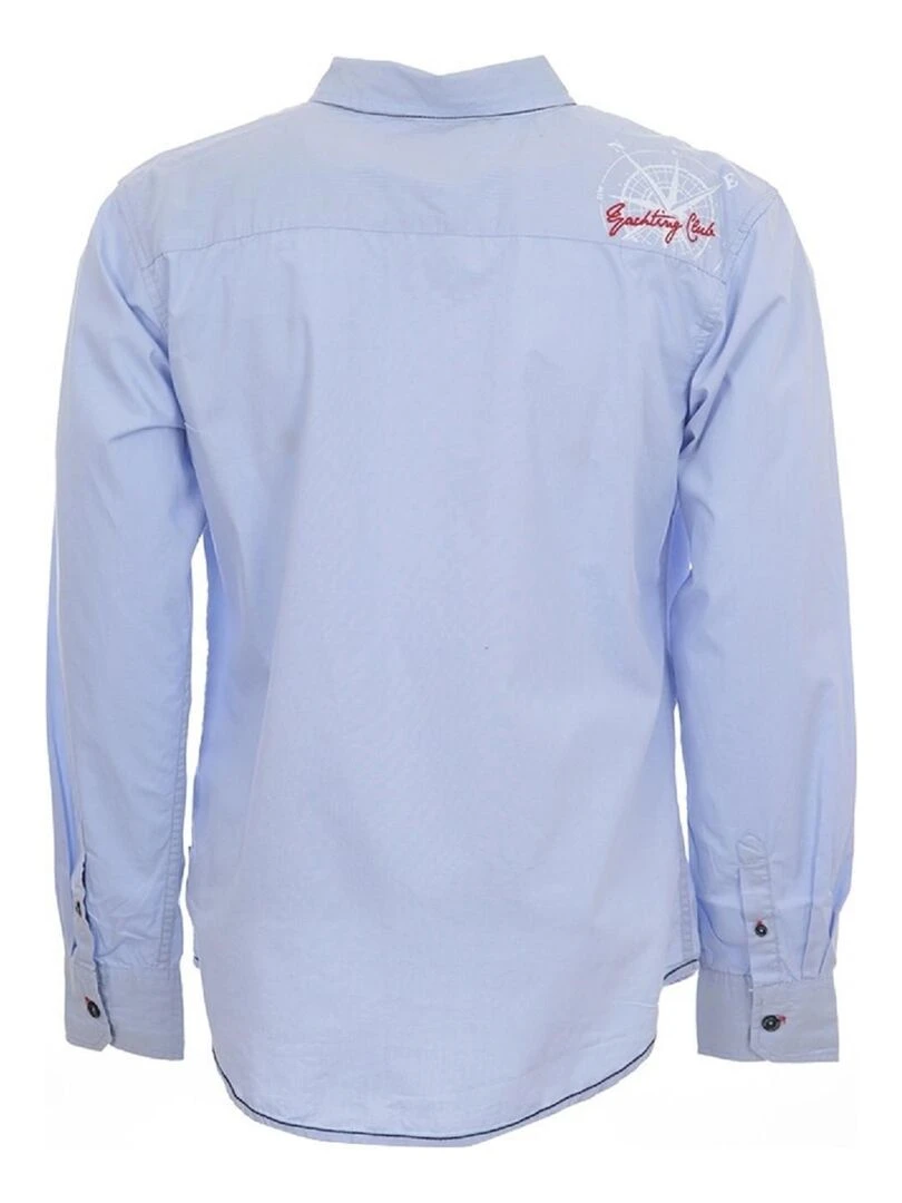 Chemise manches longues homme CLANVER VENT DU CAP Bleu clair