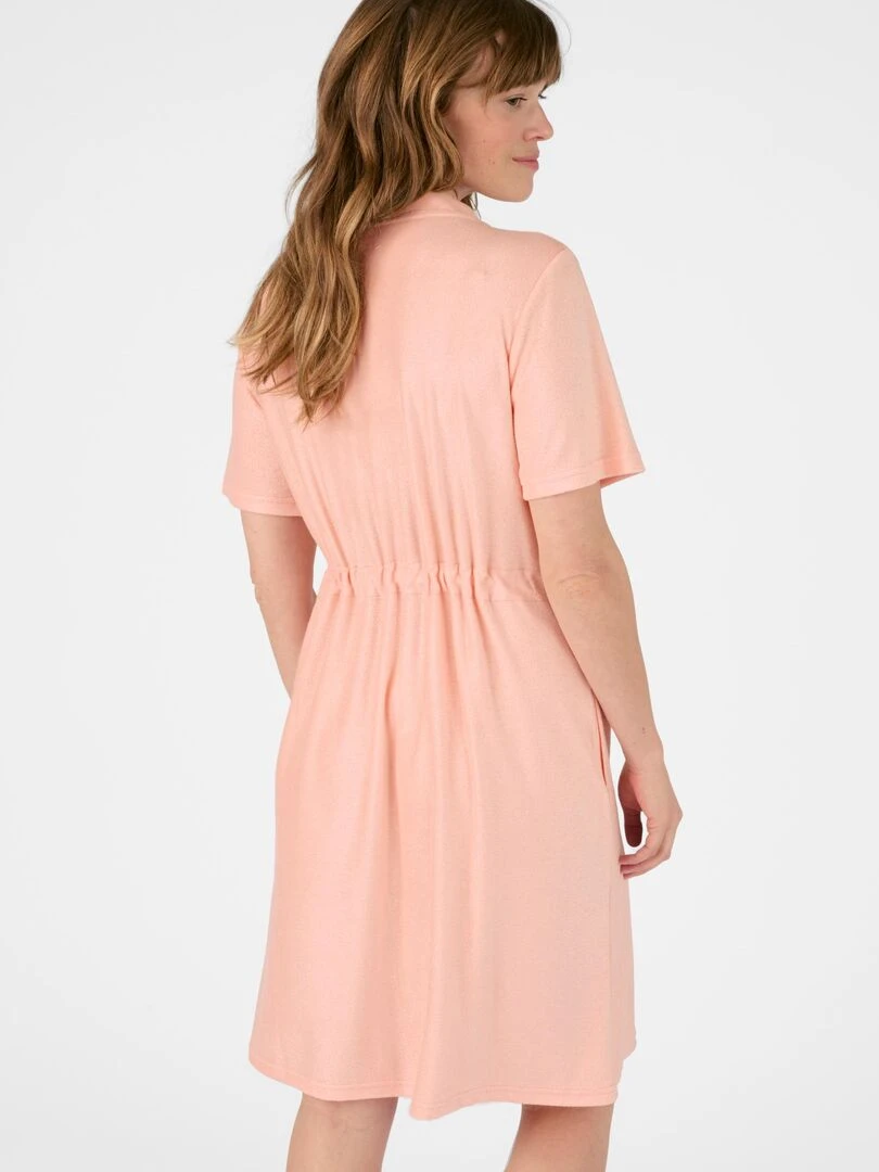 Robe de détente zippée en éponge   Damart   Orange