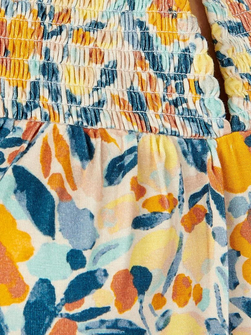 Blouse fluide imprimée manches 3/4 Lenzing(TM) EcoVero(TM)   Damart   Orange