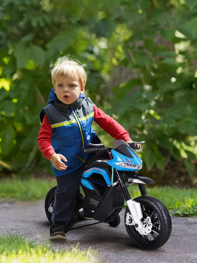 Moto électrique pour enfant   Bleu