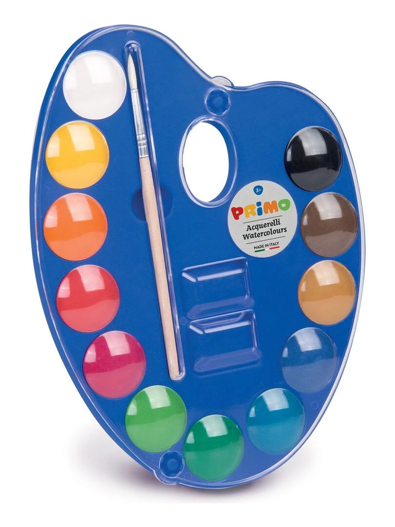 Grande palette d'aquarelle 12 couleurs Ø 25 mm N/A