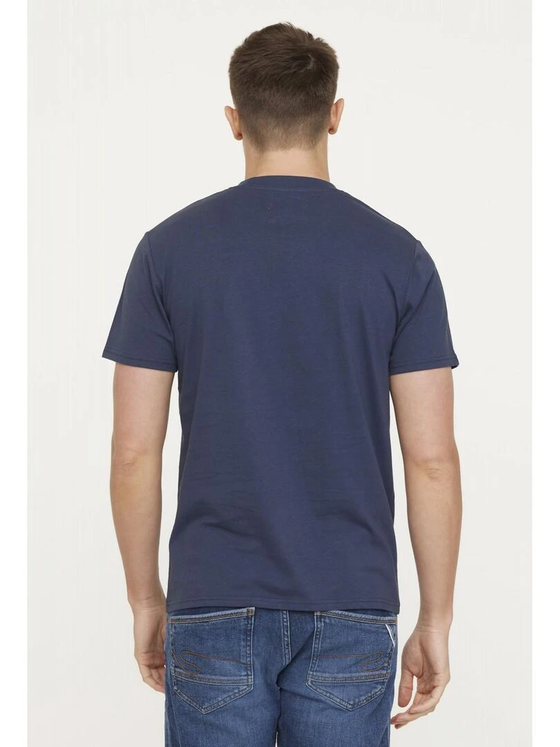 Lee Cooper   T shirt manches courtes coton regular AMUERTO   Bleu marine