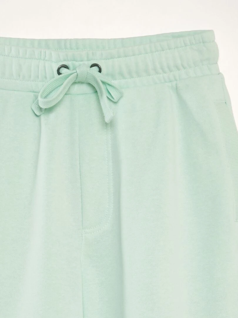 Short léger en molleton uni   Vert d'eau