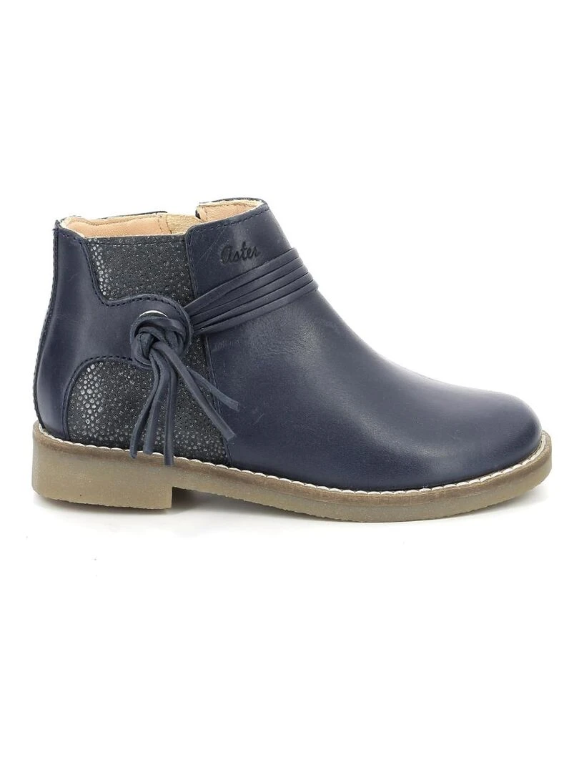 Boots Cuir Wizia Bleu marine