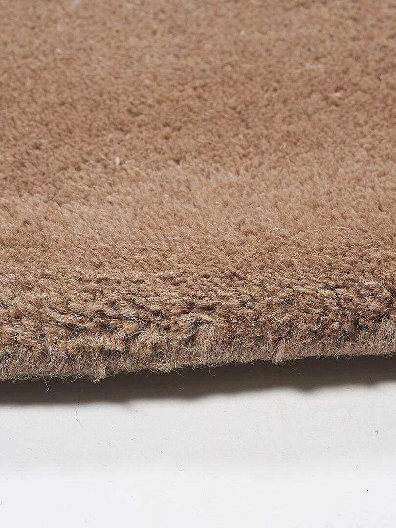 Tapis salon Fait main JAM Marron 160x230 en laine idéal pour un salon   Marron