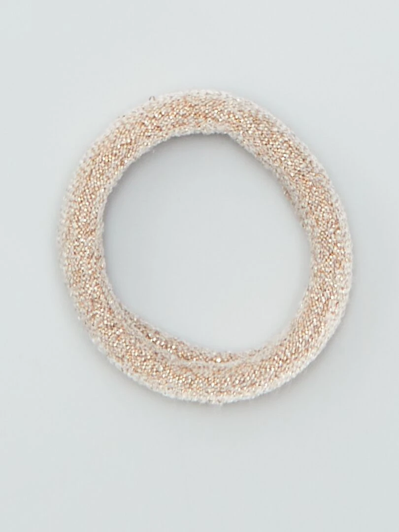 Lot de 10 élastiques pour cheveux   BEIGE